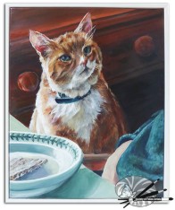 Christine Lester - Mr & Mrs Clark's Cat-framed-495